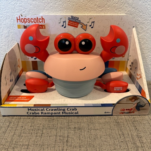 Hopscotch Lane Other - Musical Crawling Crab Toy - Red and Blue